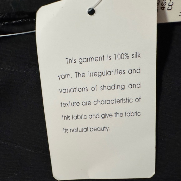 Jones, New York collection black 100% silk skirt size 10 zipper W 16 length 28 - Picture 10 of 12